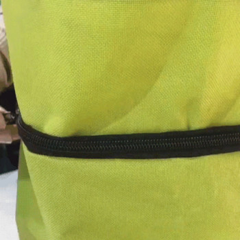 Πτυσσόμενη τσάντα τρόλεϊ αγορών με ρόδες Επαναχρησιμοποιήσιμη τσάντα παντοπωλείου Food Organizer Τσάντα λαχανικών Τσάντα χειρός για γυναίκες Τσάντα ταξιδιού