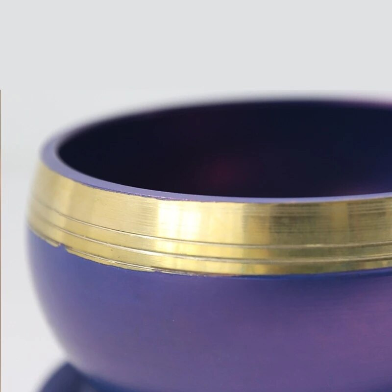 Nepal bol cântând tibetan lucrat manual castron budist cu sunet set boluri cântând 7 boluri meditație yoga castron cântând sonerie pentru cules de urechi