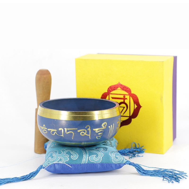 Miska Budhizmus Nepál Čakrová meditácia Tibetský budhizmus Jóga Liečenie Relaxácia Nízkofrekvenčný zvuk Hlboká medená misa NJ70715