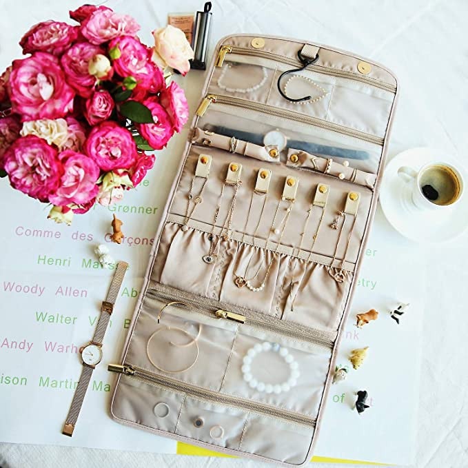 Sklopivi putni organizator nakita Dodaci za vješanje Torbica za pohranu ukrasa Velike ogrlice Torba za izlaganje nakita