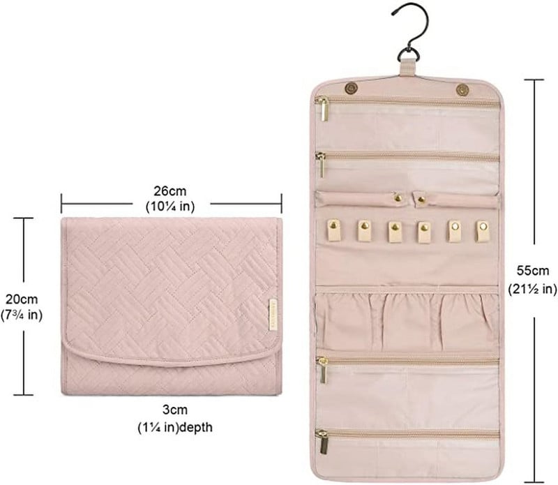 Sklopivi putni organizator nakita Dodaci za vješanje Torbica za pohranu ukrasa Velike ogrlice Torba za izlaganje nakita