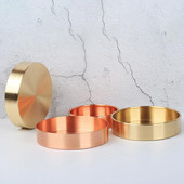 Nordic Retro Tray Apvalus žalvarinis laikymo stovas Diaplay Forma Buitinis įrankis Namų Svetainė Vintažinis dekoratyvinis ornamentas