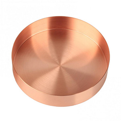 Nordic Retro Tray Apvalus žalvarinis laikymo stovas Diaplay Forma Buitinis įrankis Namų Svetainė Vintažinis dekoratyvinis ornamentas