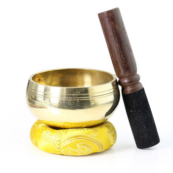 Κύπελλο διαλογισμού Buddha Sound Singing Bowl Νεπάλ Χειροποίητο Θιβετιανό Ντάρμα Γιόγκα Χάλκινο μπολ προσευχής