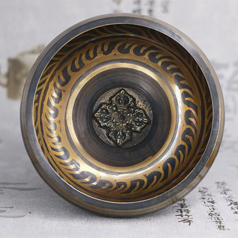 Uddha Chanting Bowl Tibetská Nepálska budhistická spievajúca misa Zvukové liečivé meditačné ozdoby Terapia Jóga Remeslá
