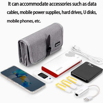 Преносима електронна чанта за съхранение Кутия за съхранение на щипка за кабел за пътуване Електронни аксесоари Водоустойчиви кабели Чанта за цифрово съхранение