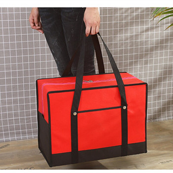 Чанта за съхранение от удебелен нетъкан текстил за играчки за пътуване Дрехи Завивки Органайзер Пакет за багаж Качествени довършителни чанти SML XL