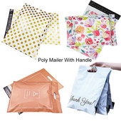 10 бр. 100% нов материал Thank You Tote Express Courier Самозапечатваща се торбичка Преносим пластмасов полиетиленов плик Обувки Подаръчна пощенска чанта