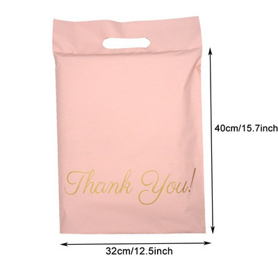 10 бр. 100% нов материал Thank You Tote Express Courier Самозапечатваща се торбичка Преносим пластмасов полиетиленов плик Обувки Подаръчна пощенска чанта