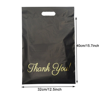 10 бр. 100% нов материал Thank You Tote Express Courier Самозапечатваща се торбичка Преносим пластмасов полиетиленов плик Обувки Подаръчна пощенска чанта