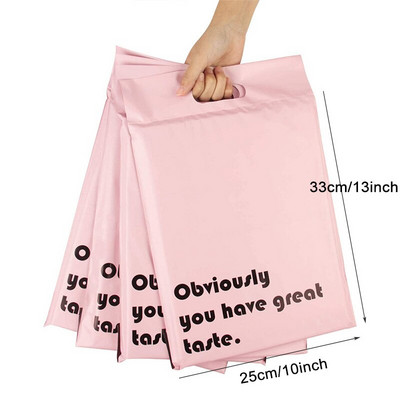 10 бр. 100% нов материал Thank You Tote Express Courier Самозапечатваща се торбичка Преносим пластмасов полиетиленов плик Обувки Подаръчна пощенска чанта