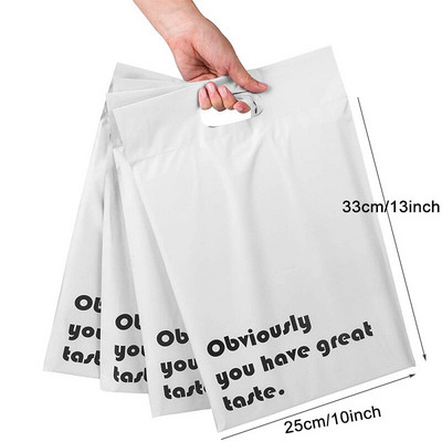 10 бр. 100% нов материал Thank You Tote Express Courier Самозапечатваща се торбичка Преносим пластмасов полиетиленов плик Обувки Подаръчна пощенска чанта