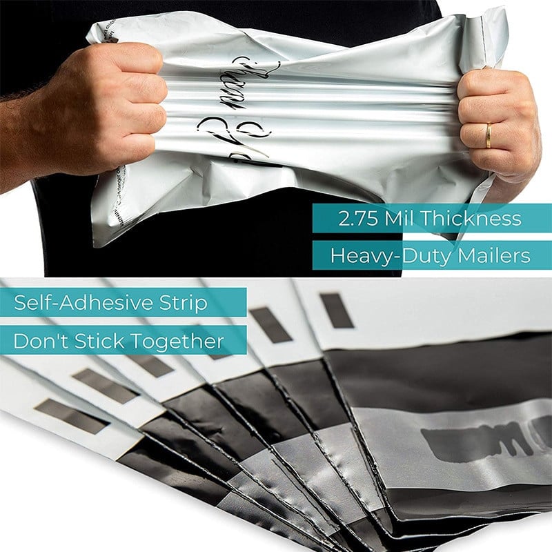 10 бр. 100% нов материал Thank You Tote Express Courier Самозапечатваща се торбичка Преносим пластмасов полиетиленов плик Обувки Подаръчна пощенска чанта