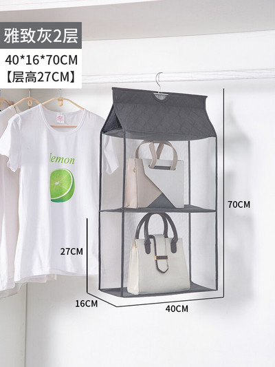 Geantă de mână suspendată 8 buzunare pentru dulap dulap Geantă de depozitare transparentă Ușă Perete Geantă transparentă pentru pantofi, cu husă pentru umeraș