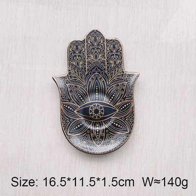 Keramikinis velnio akių papuošalų padėklas arbatinukas padėkliukas papuošalų lėkštė šiaurietiško stiliaus bergamočių palmių padėklo dekoravimas