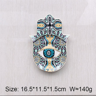 Keramikinis velnio akių papuošalų padėklas arbatinukas padėkliukas papuošalų lėkštė šiaurietiško stiliaus bergamočių palmių padėklo dekoravimas