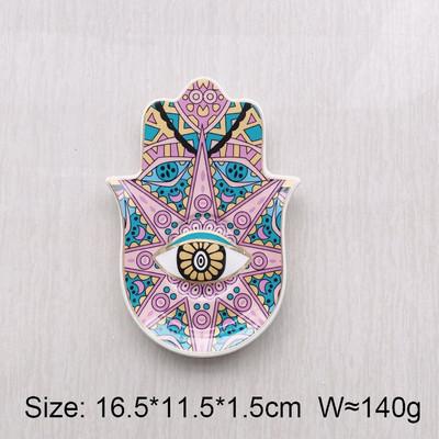 Keramikinis velnio akių papuošalų padėklas arbatinukas padėkliukas papuošalų lėkštė šiaurietiško stiliaus bergamočių palmių padėklo dekoravimas