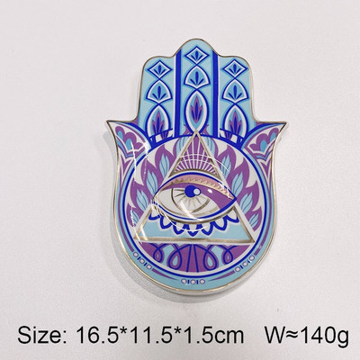 Keramikinis velnio akių papuošalų padėklas arbatinukas padėkliukas papuošalų lėkštė šiaurietiško stiliaus bergamočių palmių padėklo dekoravimas