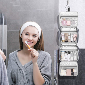 Нова дамска туристическа водоустойчива чанта за гримове Четка за зъби Комплекти тоалетни Чанти Органайзер Унисекс Висящи мъжки торбички за пране на козметика