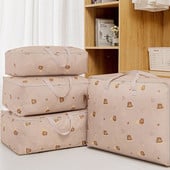 Didelės talpos antklodžių laikymo dėžutė Dulkėms atspari sulankstoma antklodė Drabužiai Žaislų laikymo priemonė Žieminė antklodė pagalvė antklodė užtrauktuku plaunamas krepšys