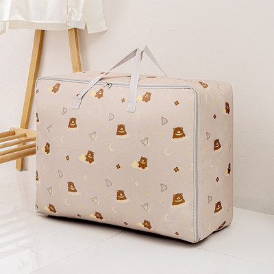 Didelės talpos antklodžių laikymo dėžutė Dulkėms atspari sulankstoma antklodė Drabužiai Žaislų laikymo priemonė Žieminė antklodė pagalvė antklodė užtrauktuku plaunamas krepšys