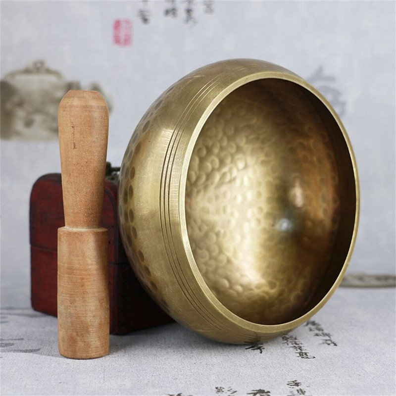 Budhistická meditačná misa Nepál Tibetská ručne vyrobená spievajúca misa Sada vankúšov Palička Meditačná úložná taška Spievajúca misa Feng Shui