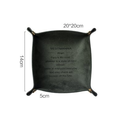 Decor nordic pentru birou, din piele PU, tavă de depozitare, chei, suport pentru monede, cutie de depozitare, articole diverse, farfurie, organizator pliabil pentru vase