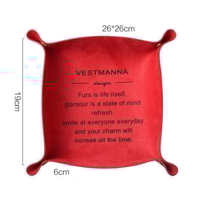 Decor nordic pentru birou, din piele PU, tavă de depozitare, chei, suport pentru monede, cutie de depozitare, articole diverse, farfurie, organizator pliabil pentru vase