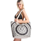 Geantă de vară Geantă de plajă multifuncțională, impermeabilă, pentru depozitare costum de baie, geantă portabilă pentru femei, cu fermoar