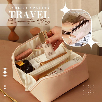Пътна козметична чанта с голям капацитет Органайзер за куфари за гримове Преносими чанти за грим Дамски тоалетни принадлежности Чанта за грим за момичета, пътуващи