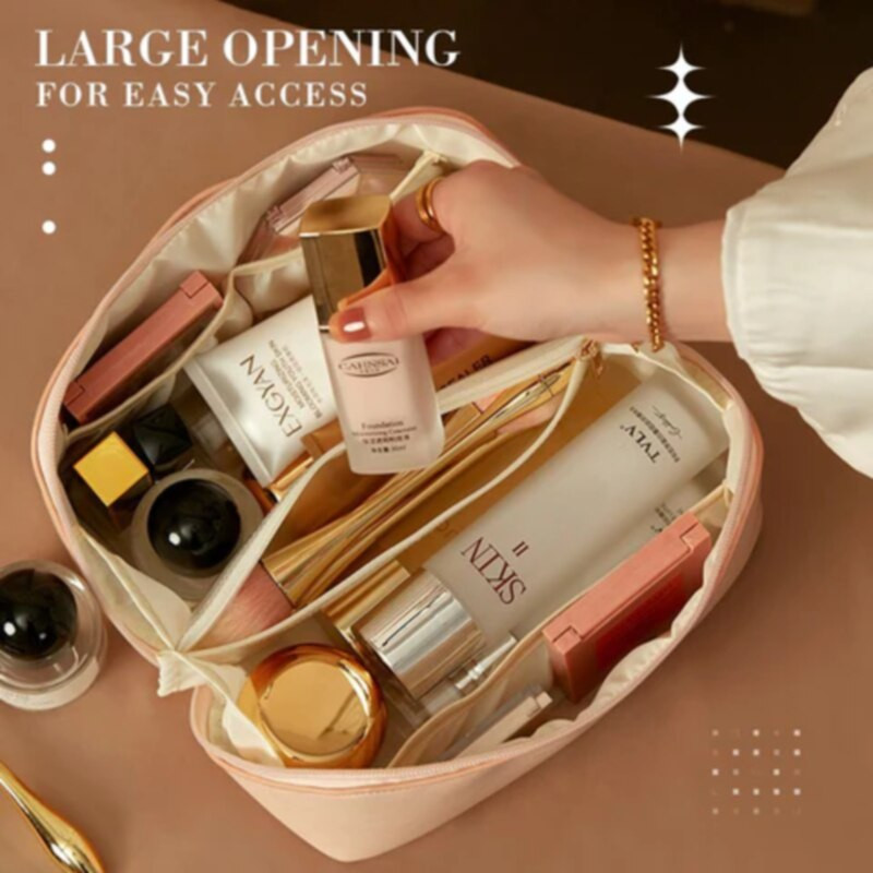 Veľkokapacitná cestovná kozmetická taška na make-up, organizér, prenosné kozmetické tašky, dámske toaletné potreby, make-up taška pre dievčatá, cestovanie