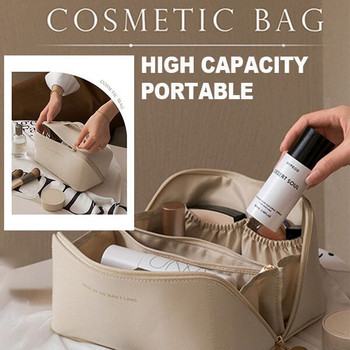 Пътна козметична чанта с голям капацитет Висококачествена козметична чанта Дамска нова модна чанта за гримове Вътрешна PVC водоустойчива Neceser Mujer