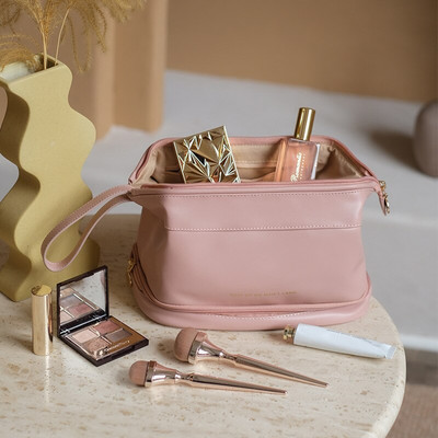 Veľkokapacitná cestovná kozmetická taška, vysoko kvalitná kozmetická taška pre ženy, nová módna make-up taška vo vnútri z PVC, vodotesná, Neceser Mujer