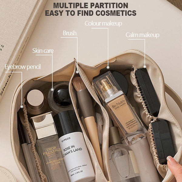 Veľkokapacitná cestovná kozmetická taška, vysoko kvalitná kozmetická taška pre ženy, nová módna make-up taška vo vnútri z PVC, vodotesná, Neceser Mujer