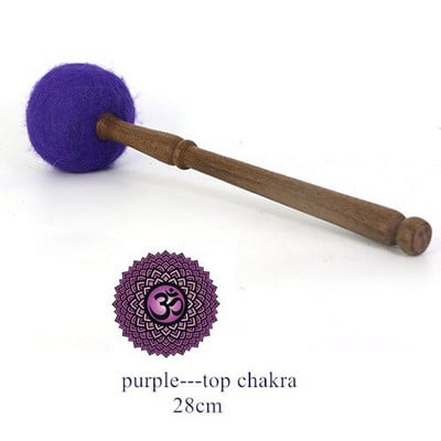 Ciocan tibetan cu bol cântător, terapie profesională cu sunet, accesorii pentru bol pentru vindecare, cu șapte chakre, ciocan din cupru, lucrat manual