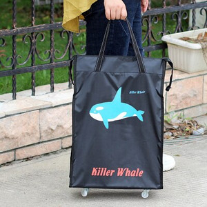 Нова пътна чанта за съхранение Сгъваеми дамски пазарски чанти Чанта за количка за хранителни стоки Чанти с колела Преносима кутия за съхранение Пазарска количка