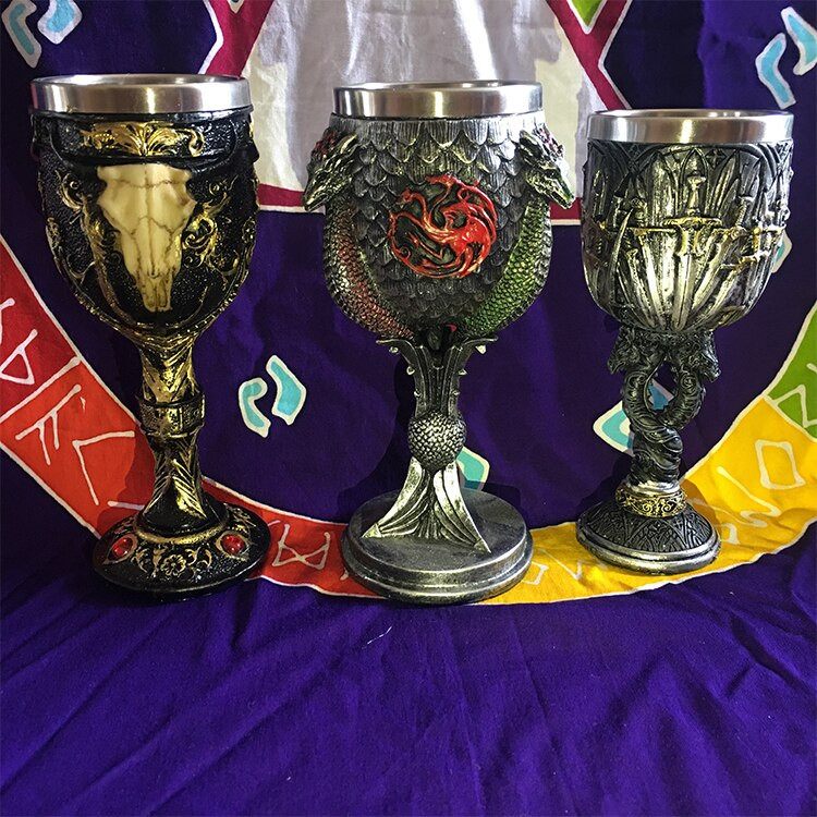 Oltár Svätý grál, potreby, drak, šofar, meč, magický obrad, dekorácia oltára, vodný prvok