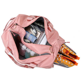 Basedidea Пътна чанта с голям капацитет Упражнения Фитнес Водоустойчива чанта за през рамо Розови преносими обувки Органайзер за дрехи