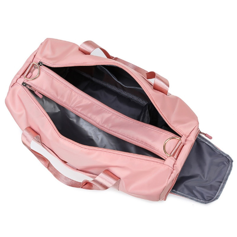 „Basedidea“ didelės talpos kelioninis krepšys „Fitness“ neperšlampamas pečių krepšys Rožinė nešiojamų batų drabužių laikiklis