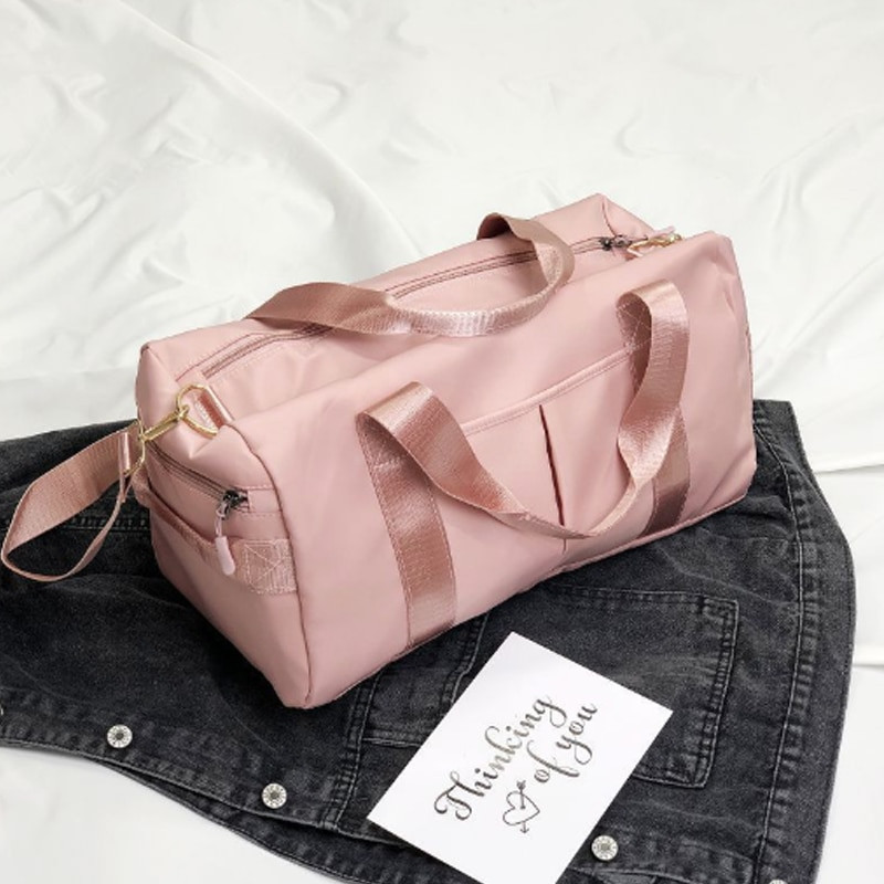 „Basedidea“ didelės talpos kelioninis krepšys „Fitness“ neperšlampamas pečių krepšys Rožinė nešiojamų batų drabužių laikiklis