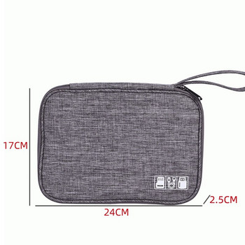 Ηλεκτρονική ψηφιακή τσάντα αποθήκευσης Digital Cable Organizer Wire Usb Wire Φορητός φορτιστής Mobile Power Nintendo Psp Protection Bag