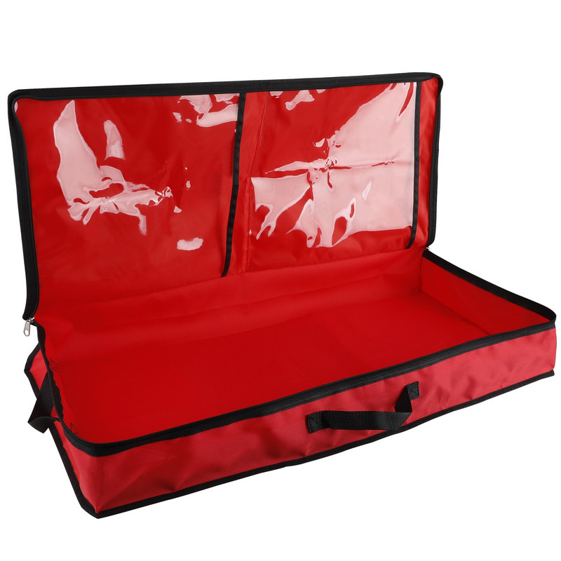 Csomagolópapír tárolótáska tekercsek és szalagtartó Nagy teherbírású, szakadásálló karácsonyi ajándékcsomagoló tároló rendszerező 2 átlátszóval