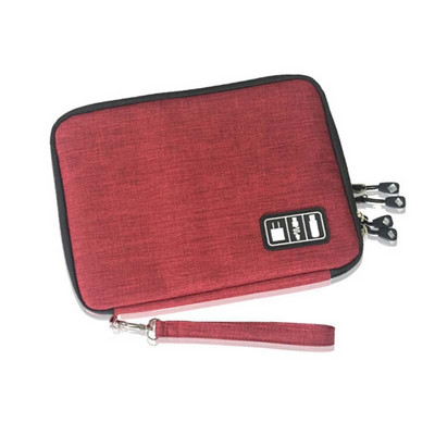 Vízálló iPad tárolótáska szervező USB-kábel fülhallgató kábel toll Power Bank utazási tárolótáska készlet tok digitális kütyü eszközök