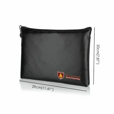 Vatrootporna torba za dokumente Sigurna torbica za pohranu s torbicom na patentni zatvarač Vodootporne torbe za novac Držač omotnice za dokumente za kućni ured