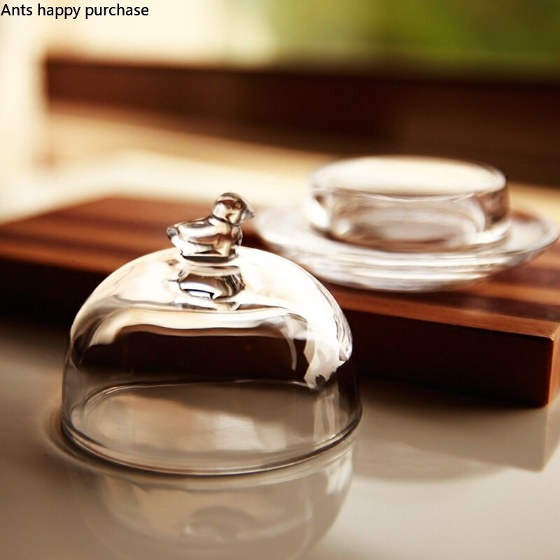 ptica staklene kutije za nakit Vjenčani prsten Kutija za sitnice s držačem kristala Naušnice Kutija za pohranu nakita Svijećnjak Zdjela za desert