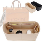 Stornge Organizer Insert For Fendy Sunshine Tote, Felt Makeup Linner Purse φερμουάρ, Inner Shaper Fit Luxury τσάντες για γυναίκες