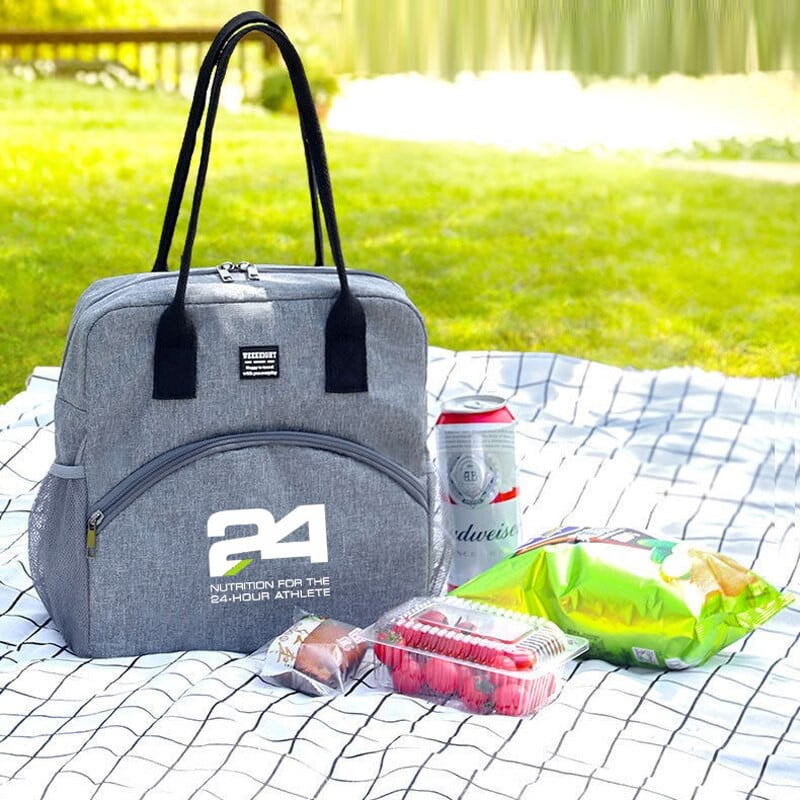 Herbalife hordozható szigetelő ebédtáska vastag, hőszigetelt kationos piknik ételhűtő doboz hordtáska jég kézitáska uniszex