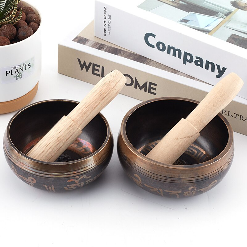 8,5 cm Nepalo rankų darbo Budos garso dubuo garso terapijos jogos meditacijos dainavimo dubuo