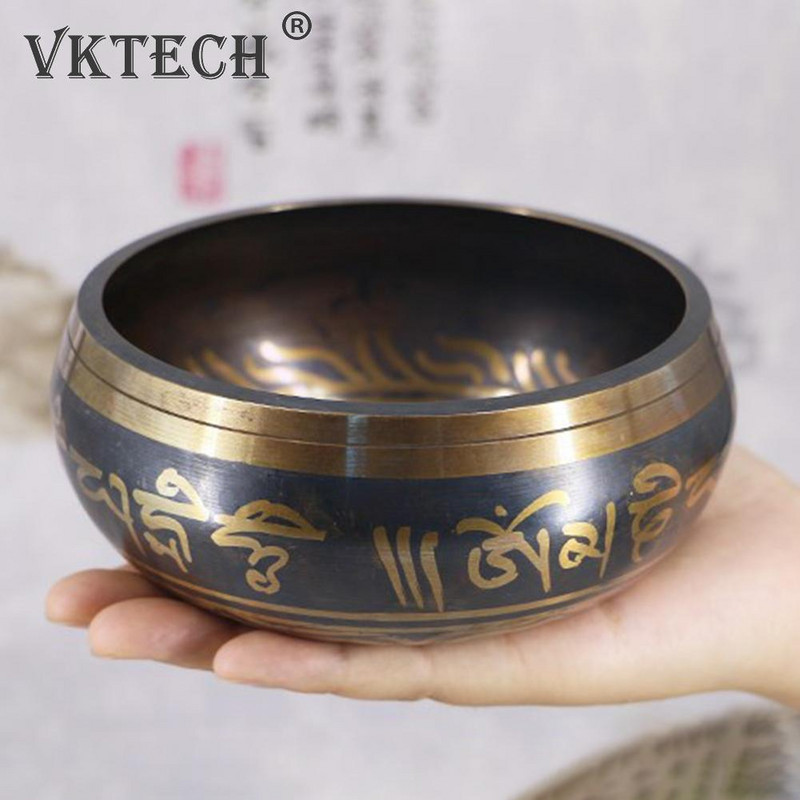 Kovová spievajúca misa, ručne vyrobená nepálska zvuková misa Budhu, joga, meditácia, relaxácia, tibetský bronzový zvonkohra, hudobný úderník