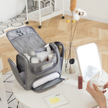 Водоустойчива мъжка висяща козметична чанта Органайзер за пътуване Чанта за гримове за жени Необходими неща Калъф за грим Тоалетна чанта за мокро и сухо пране